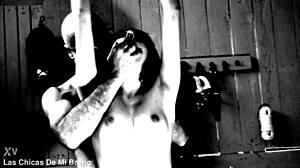 Young Amateur Susy Blue Punished in Extreme BDSM Initiation in Garage