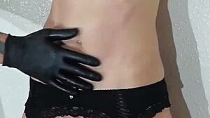 Bondage Machine Whips Skinny Redhead to Squirting Orgasm