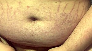 Pumping small dick to maximum in solo BDSM.