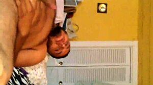 Is this asian beauty riding that fat latino dick so provocatively?