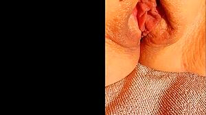Maturemons Shows Close-Up of Huge Clit and Shaved Wet Pussy in Homemade Clip
