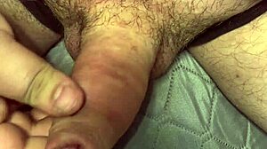 Pumping small dick to maximum in solo BDSM.