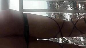 Sexy girl Stephanie James focuses on concentr8.