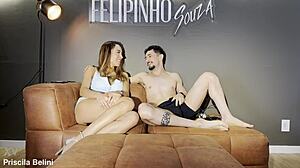 She Couldn't Hold Back and Climaxed with Her Cousin Before Her Aunt Arrived