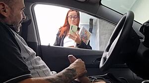 risky masturbation on the street in public for the hot girl on the street