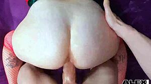 chubby milf betty buttplug lets a big dick wreck her doggystyle in lingerie