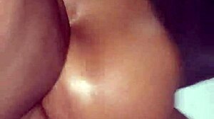 juicy ebony milf with big ass gets oiled for doggystyle by black daddy
