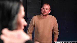 Wifey hotwife milf real wife Ridley rides Christian's cock in doggystyle, missionary, and cowgirl