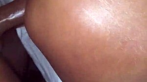 juicy ebony milf with big ass gets oiled for doggystyle by black daddy