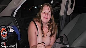 big milf tits and nipples after concert