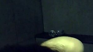 asian slut wife masturbates with dildo and vibrator in gym shower