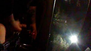 guy jerks off alone in car, enjoying outdoor privacy