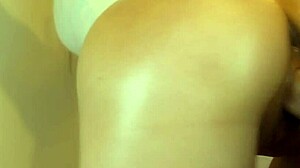 Intense doggystyle with bent over ass, close up view of the wife formerly step daughter.