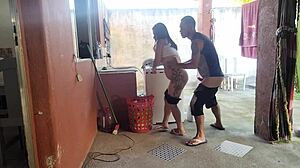 My Wife Left, Maid Couldn't Resist My Hard Cock
