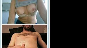 Cute Girl Helps Stranger Jerk Off