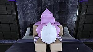 rough sex with a furry in roblox leads to creampie and anal riding