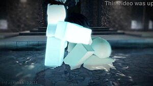 Shy girl rides monster cock roughly with blowjob and bent over sex