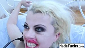 Nadia White destroyed by Lily Cade's fucking!