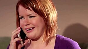 Amateur Lesbian Licks Ginger's Hairy Pussy in Detail