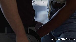 Sexy Black Beauty With Stunning Big Boobs Swallow White Dick And Loves It Deep In Her Wet Cunt - August Skye Tommy Pistol