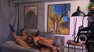 Behind the scenes of adult film production backstage