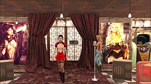 Slutty brunette teen teases in Fallout 4 sexy fashion