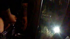 guy jerks off alone in car, enjoying outdoor privacy