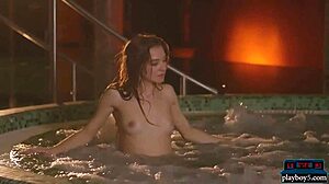 Teen Beauty Sea Rose Chilling Naked In A Warm Hot Tub