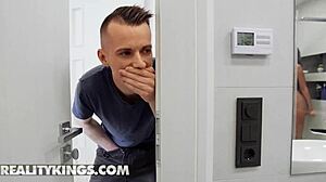 Naughty babe romy indy rides roommate's big cock passionately