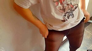 massive 50 cumshots on pantyhose in 2024 public compilation