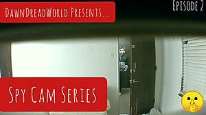 Spy Cam Catches Ebony Blowjob And Cum In Mouth