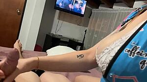 stepsister uses my tv after damaging hers