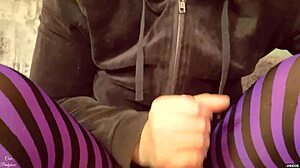 massive 50 cumshots on pantyhose in 2024 public compilation