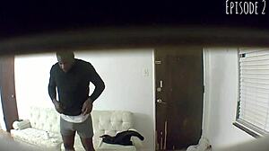 Spy Cam Catches Ebony Blowjob And Cum In Mouth