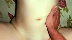 Young babe has multiple orgasms from deepthroat and blowjob