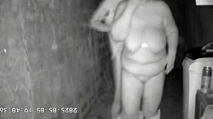 hidden camera catches stepmother fucking stepson in alley