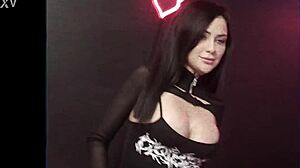 curvy rei sky in fishnets rides hard, gets muff dived, pounded rough, stomach covered in jizz 🔥