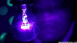 Samantha Saint Lesbian Black Light