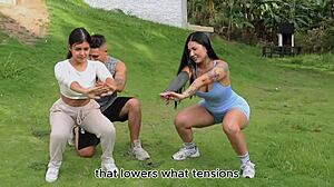 Hey, wanna see how my workout ends with hot sex alongside tattooed Latina Dilan Clavijo?