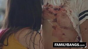 Familybangs com ⭐ spitting cream in sister's mouth during kitchen scissoring orgasm leda lotharia serena blair