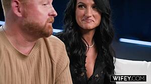 Wifey hotwife milf real wife Ridley rides Christian's cock in doggystyle, missionary, and cowgirl