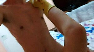 Hot teen couple narrates their HARD ROUGH SEX in the bedroom