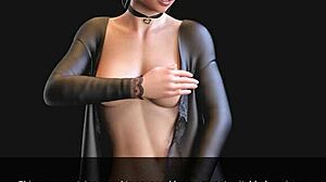 Blonde melissa engages in dirty texting with small tits exposed