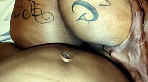 Look at this fat brunette BBW getting her ass sucked and bareback fucked by monster black cock.