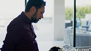 Sexy Black Beauty With Stunning Big Boobs Swallow White Dick And Loves It Deep In Her Wet Cunt - August Skye Tommy Pistol