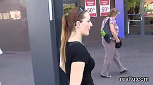 Flawless Czech Teenie Teased in Hypermarket Before POV Hardcore Penetration