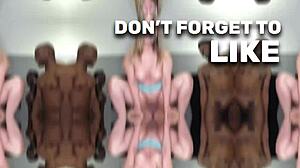 busty brunette's tight pussy leaks cum after gangbang