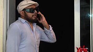 Beautiful fat Latina MILF with big ass masturbates during solo casting interview