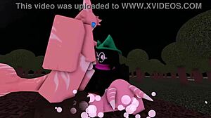 Whorblox Ralsei engages in furry fucking activities
