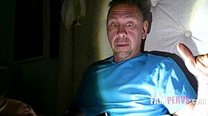 Stepdad's quickie with skyler storm flickers under flashlights